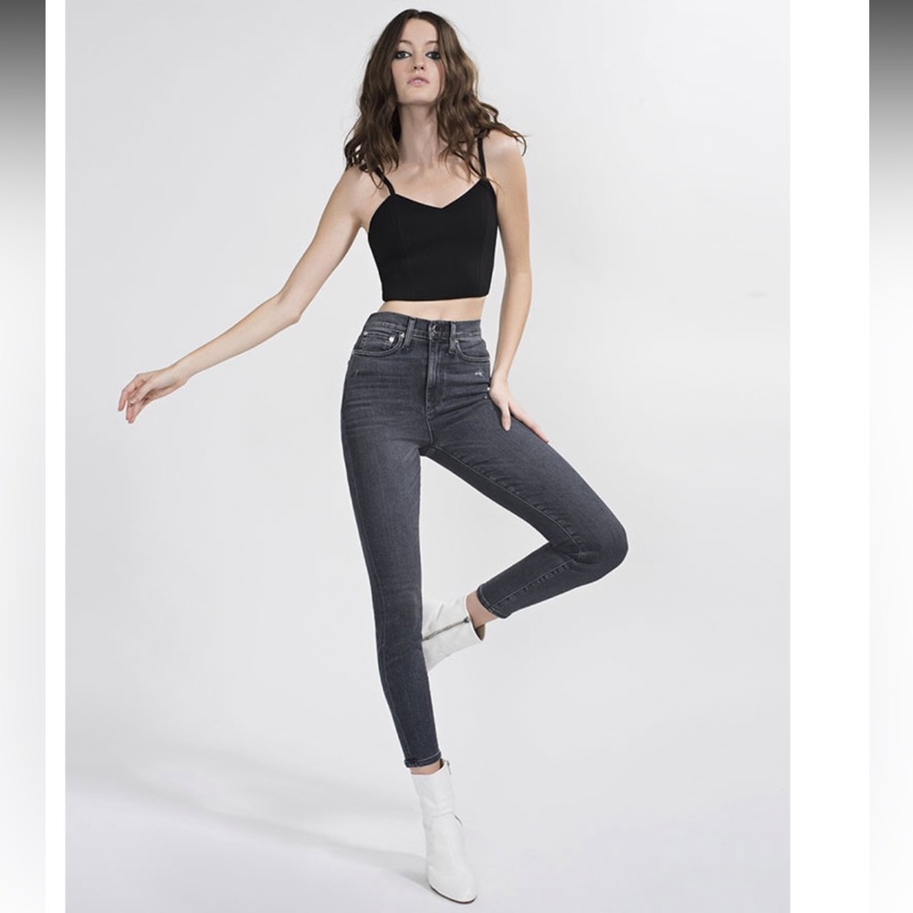 Alice + Olivia La Good High Rise Ankle Skinny Jean